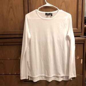 Theory longsleeve long sleeve tee white top shirt white sz M